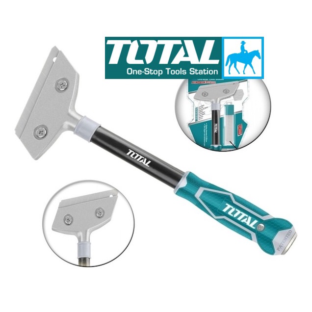 Dụng cụ cây sủi vệ sinh Sủi lưỡi sao kèm 6 lưỡi dao 30cm Total THT183006