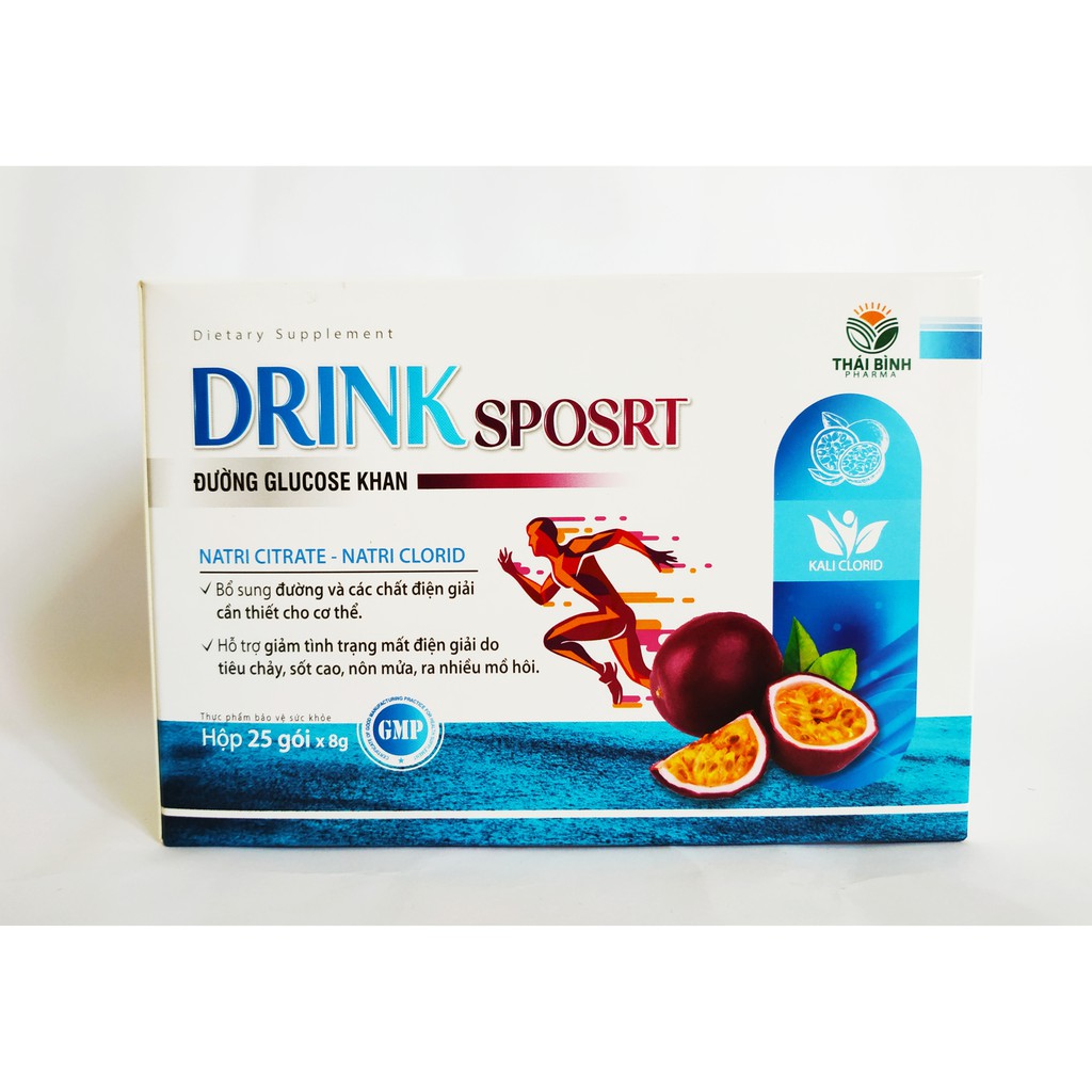 Bột Pha Nước Uống Và Bù Chất Điện Giải Oresol Drink Sports Vị Chanh Leo –  Ngon Hơn Khi Uống Lạnh - Gói 8Gam