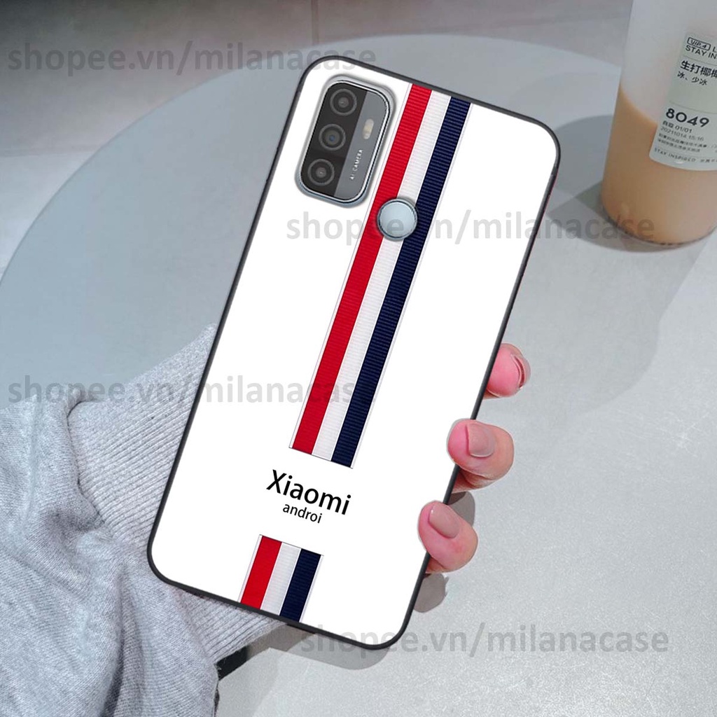 Ốp Oppo A53 in giả da phong cách thể thao, cá tính, thời trang