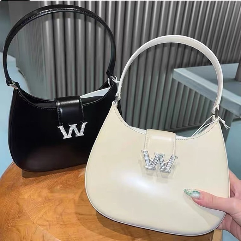 Túi Kẹp Nách Nữ Khóa Chữ W Da Trơn Sang Chảnh HÀNG CAO CẤP