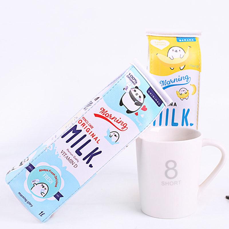 Túi bút sinh viên đơn giản,Túi Đựng Bút Hình Hộp Sữa Dễ Thương Độc Đáo Chất Lượng Cao