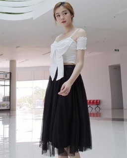 CHÂN VÁY LƯỚI TUTU DẬP LI