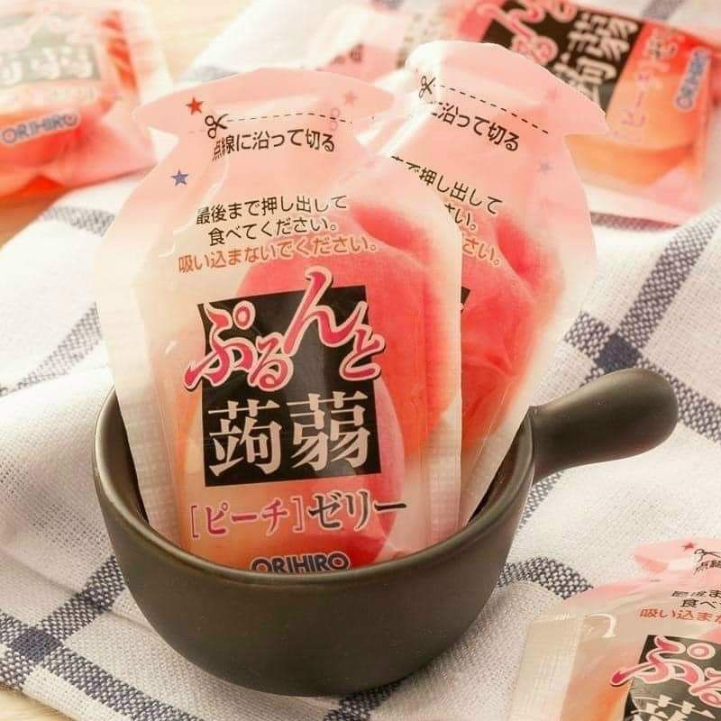 Thạch Orihiro Trái Cây Mix 2 Vị Nhật Gói 12 Chiếc