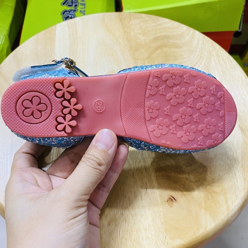 Giày công chúa elsa cho bé gái 2-10 tuổi kiểu dáng sandal đi học, đi chơi