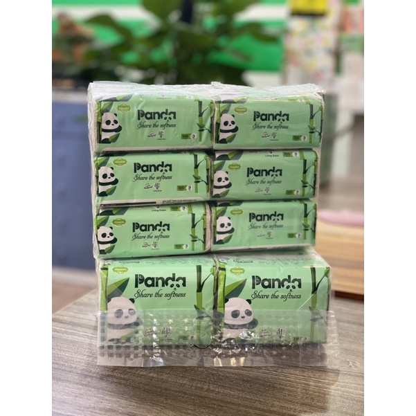 Combo 10 Gói Giấy Rút Gấu Trúc PANDA Tre Chất Dai Bền