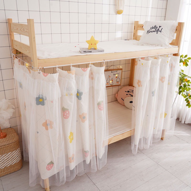 Rèm Giường Tầng Ký Túc Xá Cổ Tích Ren 2 Lớp Siêu Xinh