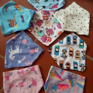 combo 10 khăn yếm cúc bấm loại cotton đẹp