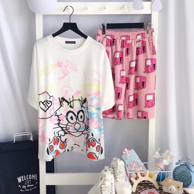 ‼️SALE SẬP SÀN‼️ Set Cartoon Unisex Xinh Xắn