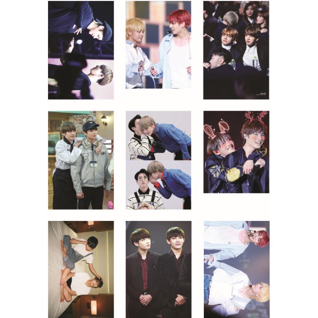 Lomo card 72 ảnh BTS Couple VKOOK (V+JUNGKOOK)