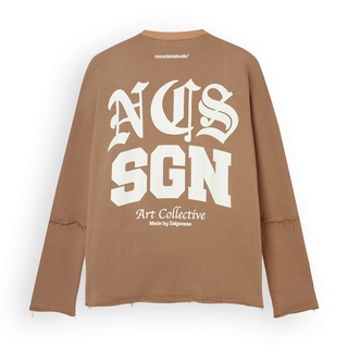 Áo sweater No-Control Studio - HOME SWEATER (BROWN)
