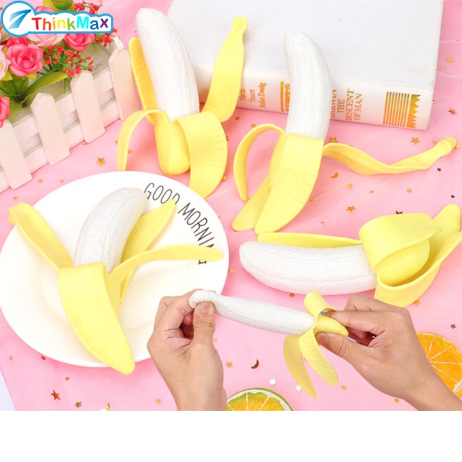 Thinkmax THINKMAX Hàng Có Sẵn Đồ Chơi Squishy Hình Trái Chuối Bóp Xả Stress