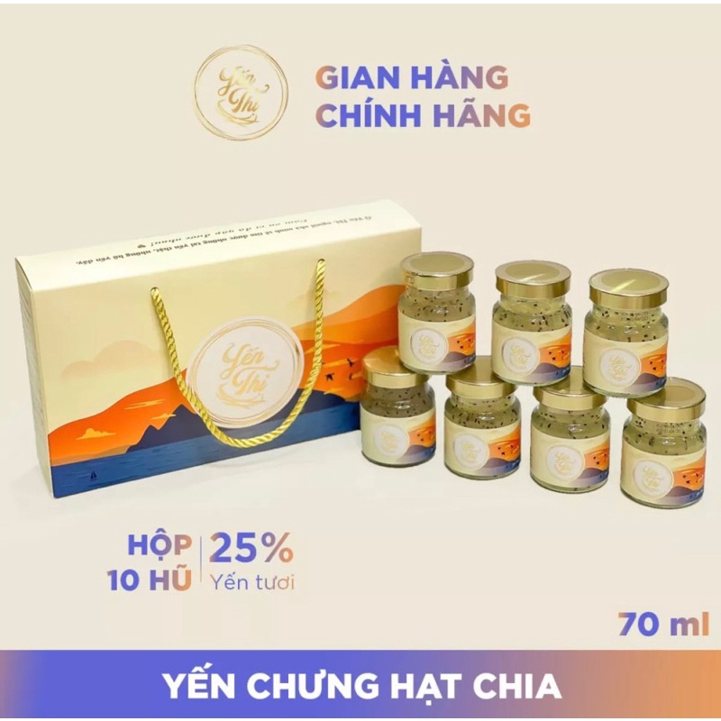 YẾN THỊ - YẾN CHƯNG SĂN - YẾN TƯƠI 100% (12gr yến/ hũ)