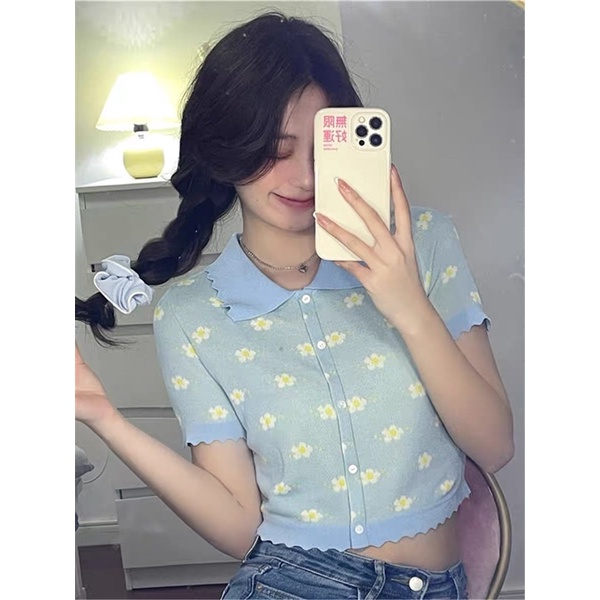 ORDER ÁO CROPTOP HOA QUẢNG CHÂU