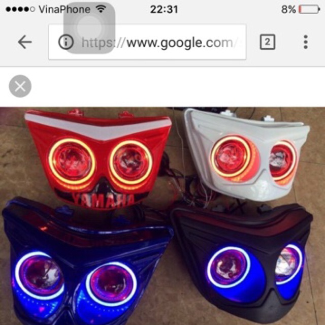 Đèn pha mắt cú mèo cho ex 150