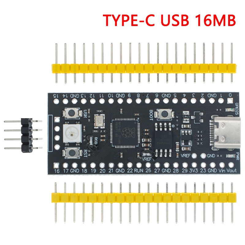 Bảng Mạch RP2040 Hai Lõi 264KB Công Suất Thấp Hiệu Suất Cao Cortex-M0 + Processor