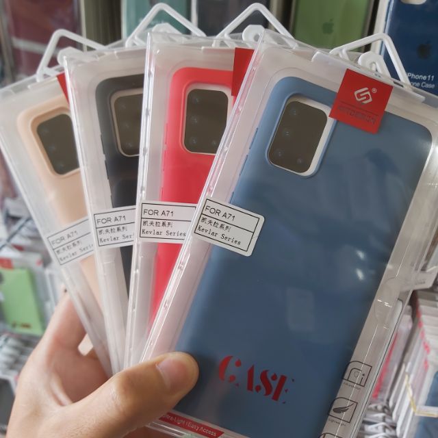Ốp lưng dẻo chống bẩn Galaxy A71nhiều màu ( KT Desing Full box )