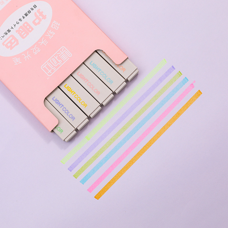 Set 6 bút dạ quang xinh xắn tiện dụng