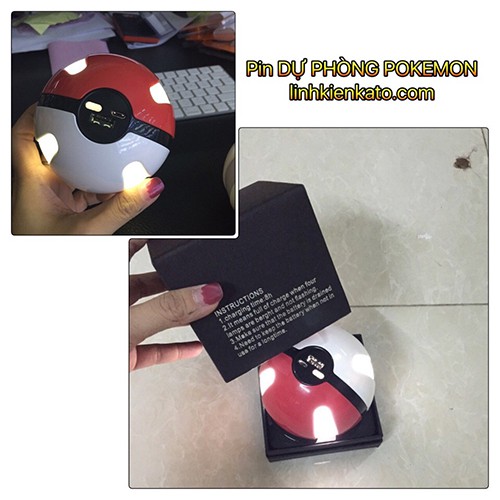 Pin Dự Phòng Pokemon Dung Lượng Đủ 10.000mah
