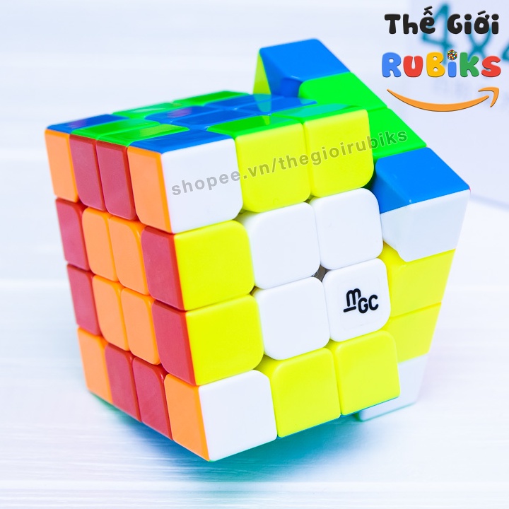 Rubik 4x4 YJ MGC 4x4 Có Nam Châm Stickerless Rubic Không Viền 4 Tầng Đồ Chơi Trí Tuệ