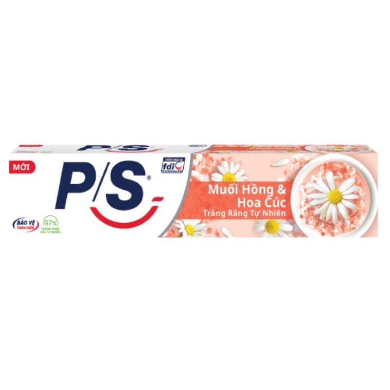 KEM ĐÁNH RĂNG P/S MUỐI HỒNG &amp; HOA CÚC 180G