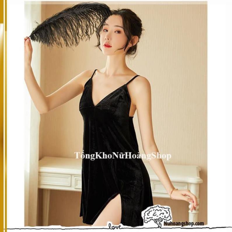 [ Chất Đẹp - Form Chuẩn]🌹HOT 2021 🌹 váy ngủ nhung đẹp -đầm ngủ gợi cảm cao cấp B1029