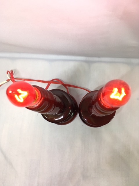 Đèn bàn thờ điện - Đèn trung  - Gỗ tràm MS 02