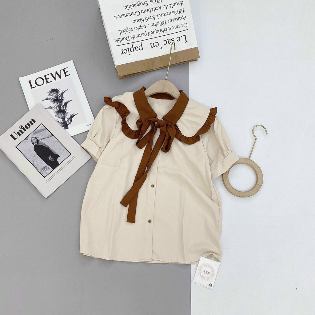 [ Mã WASTRUN4 giảm 10% tối đa 30K đơn 99K] Áo sơmi bánh bèo tiểu thư | BigBuy360 - bigbuy360.vn