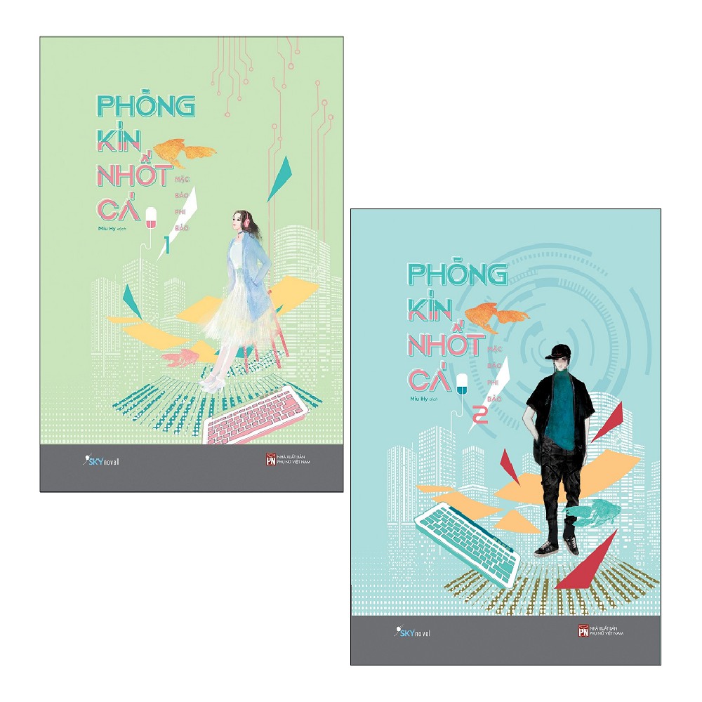 Sách Skybooks - Phòng Kín Nhốt Cá - Tập 1+2 (Bộ 2 cuốn)