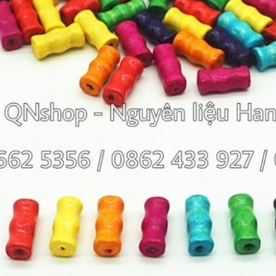 22 Hạt gỗ hình ống tre, các loại hạt gỗ...