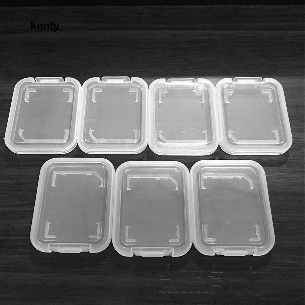 Kt★Set 10 Hộp Nhựa Đựng Thẻ Nhớ SD SDHC Siêu Nhẹ