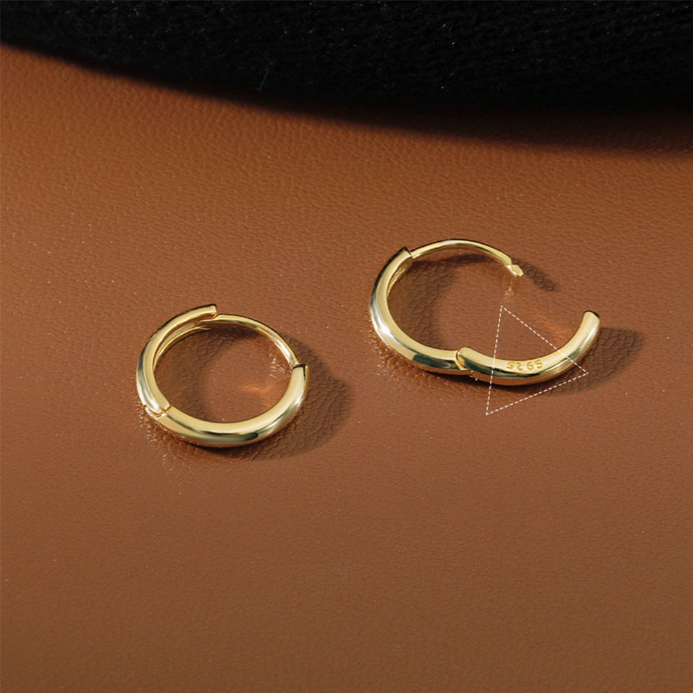 Khuyên Tai Hình Tròn Đơn Giản Nhiều Màu 6mm / 8mm / 10mm / 12mm Phong Cách Hàn Quốc Cho Nữ