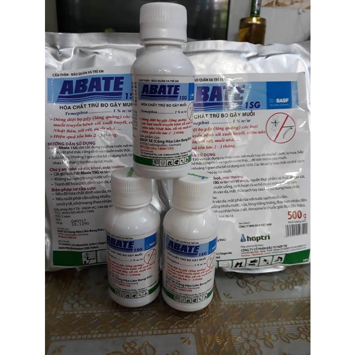 Diệt Lăng Quăng - Bọ Gậy Abate - Chai 100g - Phòng Và Diệt Muỗi Hiệu Quả