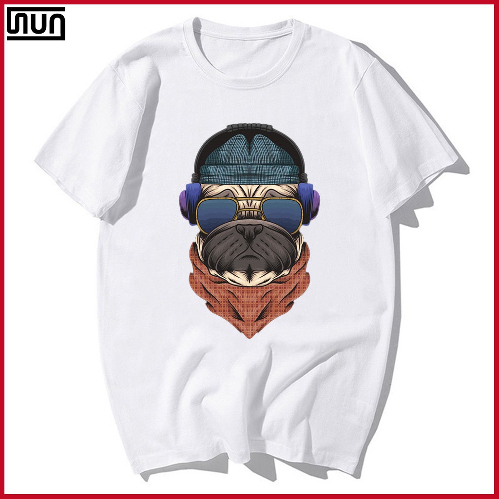 Áo thun Chó Pitbull cổ tròn form rộng áo thun unisex chất cotton in hình full size SUNSTORE