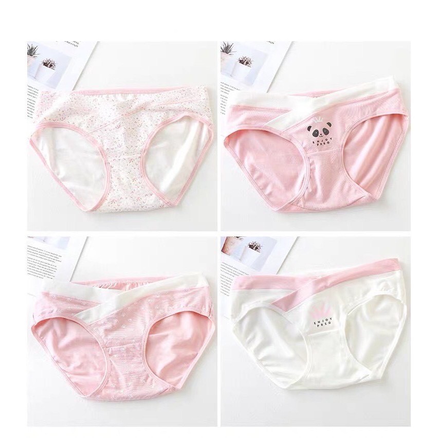 Quần lót Bầu chất cotton siêu sịn với nhiều kiểu dáng mầu sắc xinh xắn mặc cả trước và sau sinh cho mẹ Bầu CS101