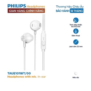 Tai nghe Philips TAUE101WT/00, có mic ( màu trắng)