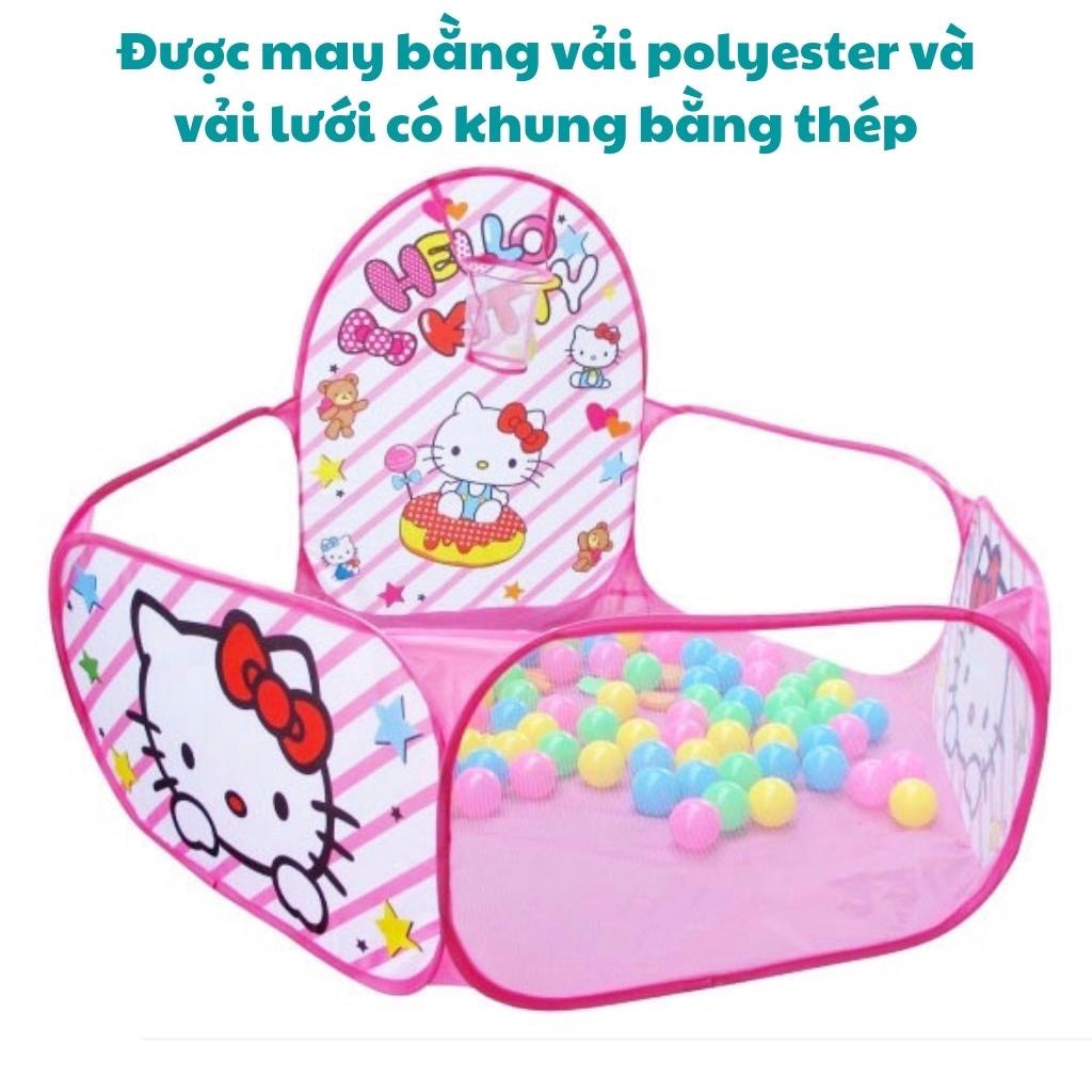 Lều bóng - quây - nhà banh lục giác gấp gọn cho bé. Hình Doremon, Kitty