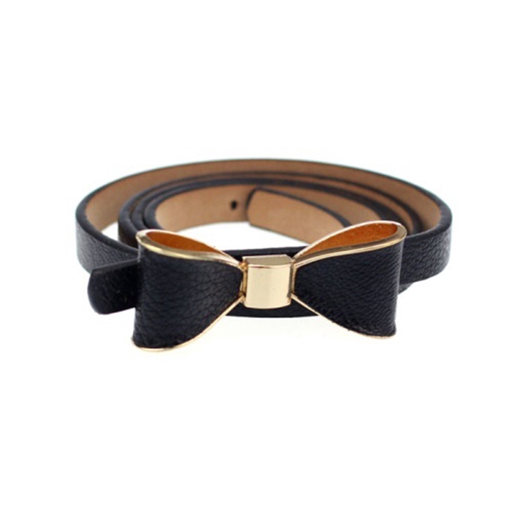 Thắt Lưng Da Bản Nhỏ Màu Trơn Thời Trang Cho Nữ