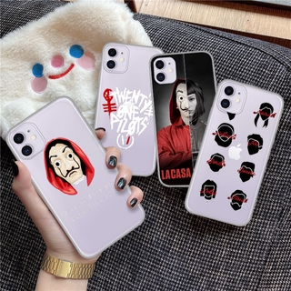 Ốp điện thoại TPU mềm trong suốt hình phim Money Heist cho iPhone XS Max XR X 11 Pro 7 8 6 6S Plus 28S