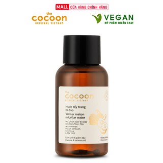 Nước tẩy trang bí đao cocoon 140ml thuần chay sạch bụi bẩn và dầu thừa da mụn