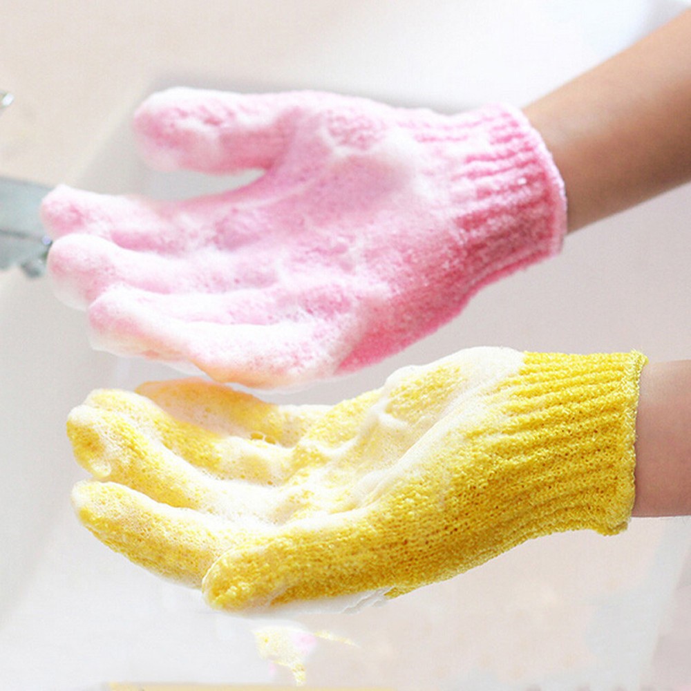 Găng tay xốp nhiều màu chống trượt tẩy tế bào chết mát xa khi tắm