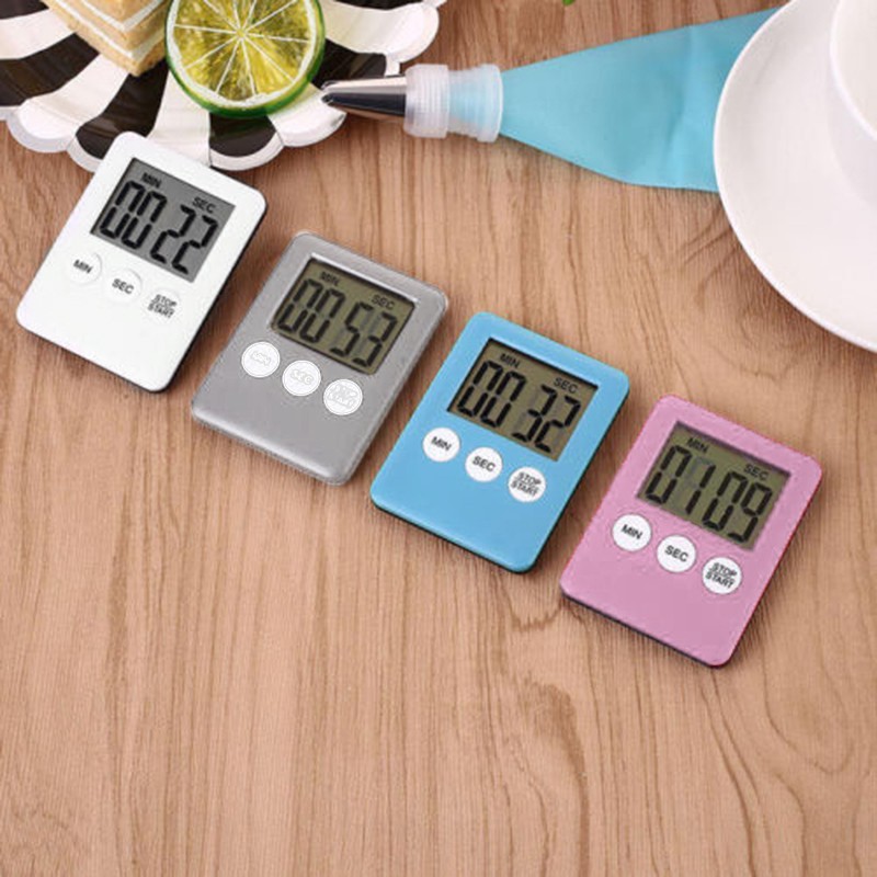 Đồng hồ hẹn giờ nấu ăn màn hình kỹ thuật số LCD đa năng cho nhà bếp