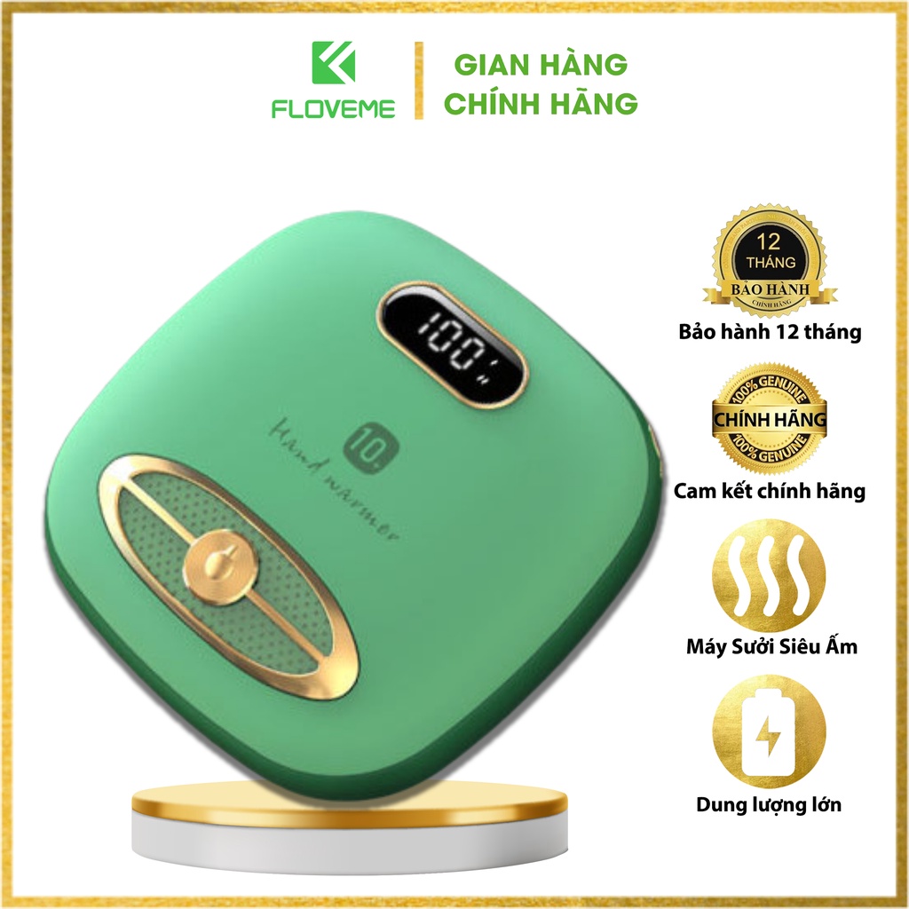 Sạc dự phòng nhỏ gọn Floveme - N1 Kiêm máy sưởi tai ấm áp cho mùa đông - Pin 8.000 mAh, thời gian sưởi lên tới 8H