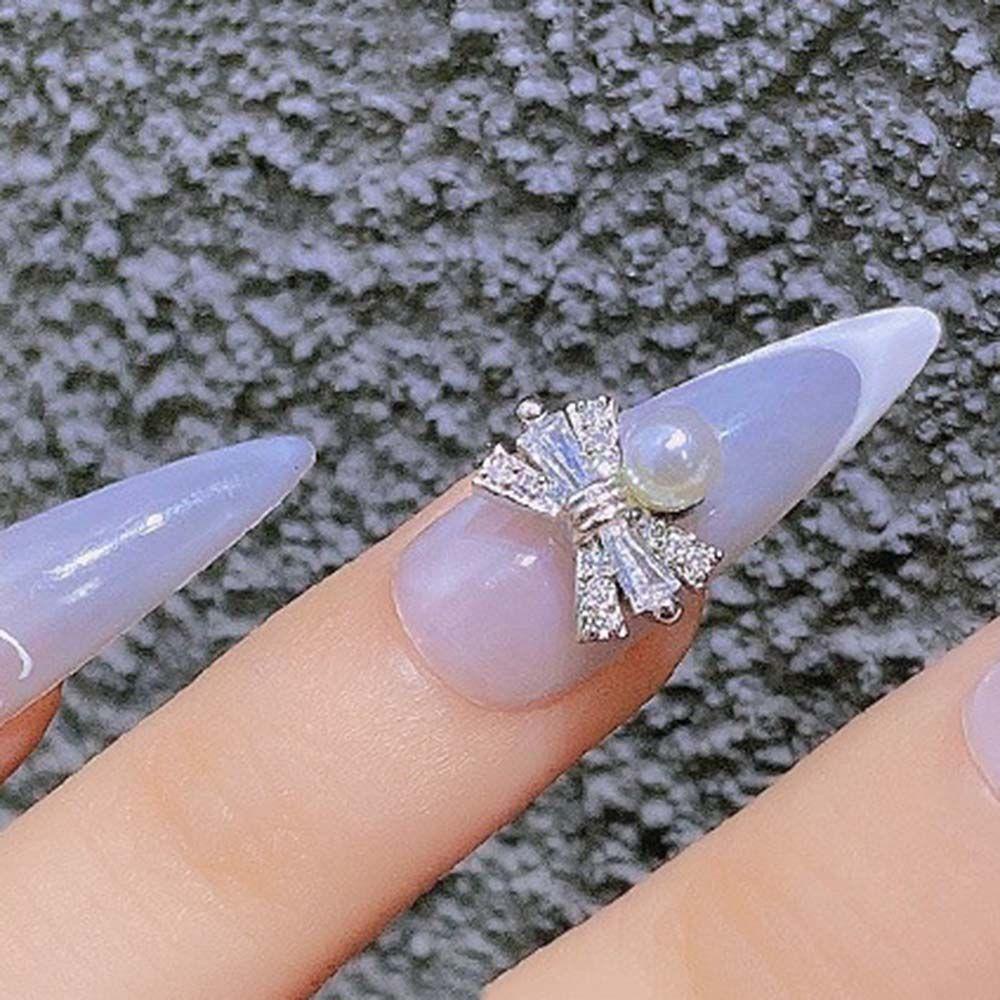 [Hàng mới về] Bộ phụ kiện trang sức dùng để trang trí cho móng tay đính kim cương lấp lánh thời trang