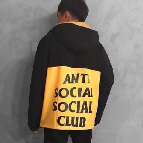 &lt;FREE SHIP&gt; ÁO KHOÁT DÙ 2 LỚP DÀY DẶN Y HÌNH (antisocial..)