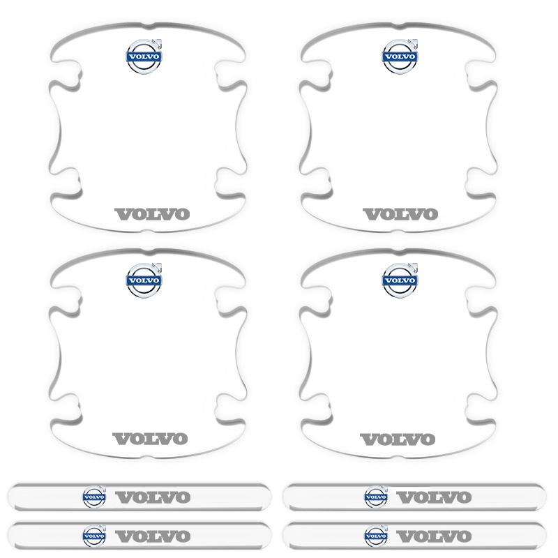 Miếng Dán logo Trang Trí Tay Cầm Cửa Xe Hơi Volvo V40XC60 S60 S80 V60