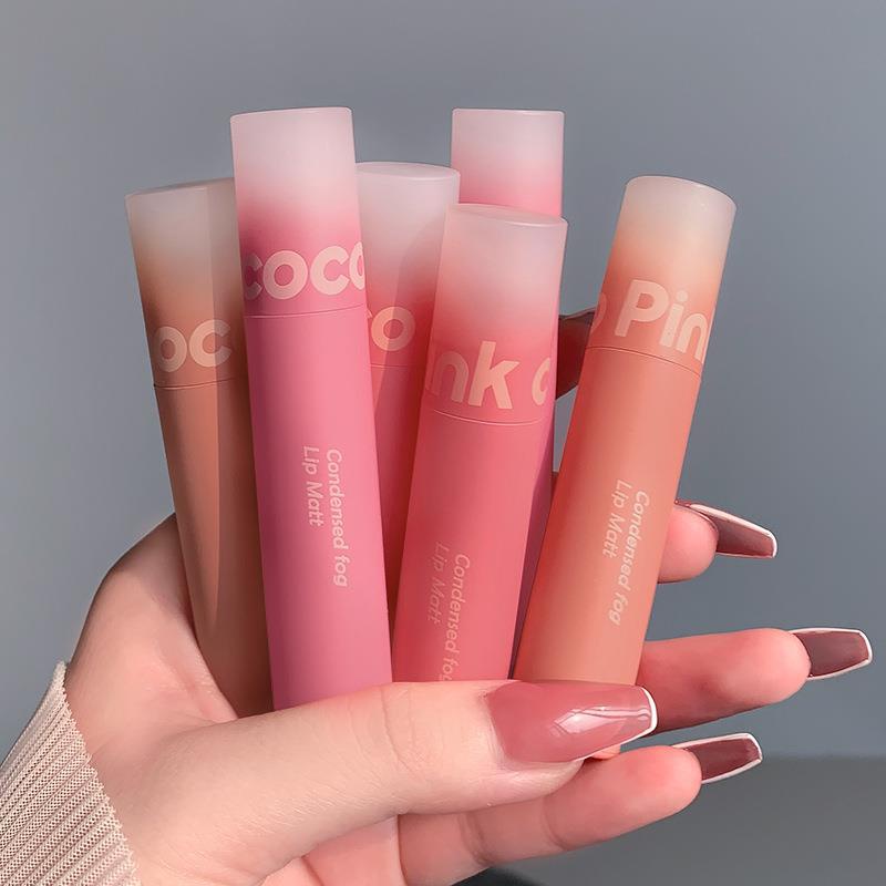 Son Kem nội địa trung 3D pinkcoco Tông Nhung Lì Trang Điểm Làm Đẹp Môi