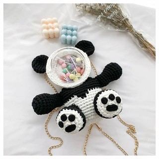 TÚI HANDMADE TỰ ĐAN GẤU TRÚC MÃ 66 ❤