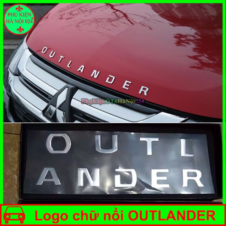 Tem Dán Capo, Logo Chữ Nổi Dán Capo 3D Outlander Inox