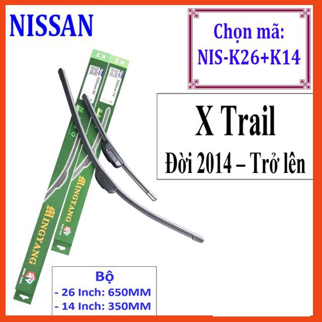 Cần gạt nước mưa ô tô Nano cho xe X-Trail: Và Các Xe Khác Hãng Nissan - phukienotovagiadung