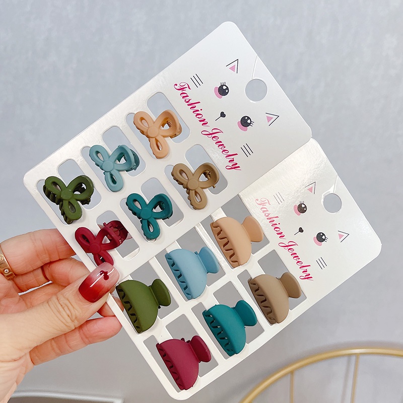 (Hàng Mới Về) Set 6 Kẹp Tóc Móng Vuốt Thời Trang Hàn Quốc Cho Nữ